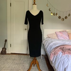 Black 1990s bodycon dress